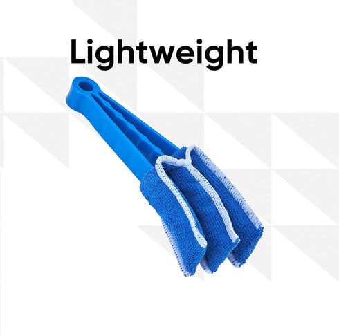 Blind Cleaner Duster Tool, Blue Window Blinds Cleaner with Microfiber Sleeve for Fans, Vents, Shutters