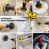Holikme 33piece Drill Brush Attachments Set - Power Scrubber Brush with Rotate Extend Long Attachment for Cleaning