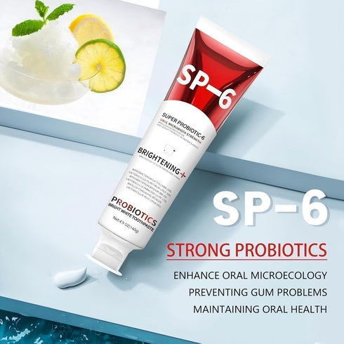 Sp-6 Sp-6 (2) Probiotics Whitening Toothpaste, Ultra Whitening Toothpaste, Enhanced Formula with Enamel-Safe