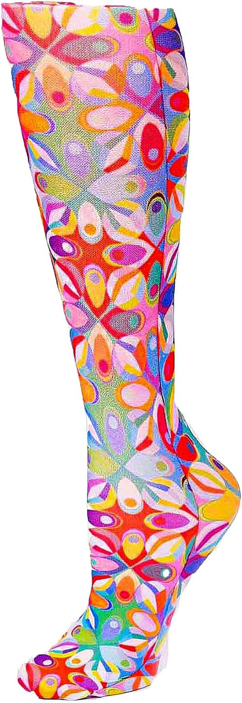 Celeste Stein Moderate Compression Knee High Stockings Wide Calf - Paisley Passion