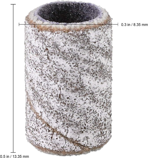 PANA 100 Pieces Nail Sanding Bands, Professional Nail Manicure, Great Fit for Nail Drill Bits, 120 Grit, Zebra