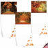 The Best Card Company 10 Beautiful Blank Note Cards (4 x 5.12 Inch) - Fall Foliage Assortment, Boxed Notecards