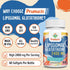 2400MG Liposomal Glutathione Supplement with Vitamin C, Non-GMO Antioxidant for Immune System, 120 Softgels