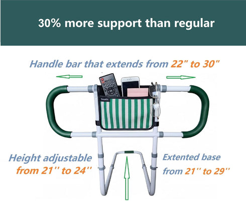 TerseFit 350lbs Adjustable Bed Rails for Seniors; Adults Bed Assist Rail for Elderly; Bed Safety & Assisting Rails;