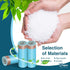 JOYEUX 2.6 Gallon Small Trash Bags, 66 Count No-Tearing Drawstring Mini Garbage Bags for Kitchen Bathroom