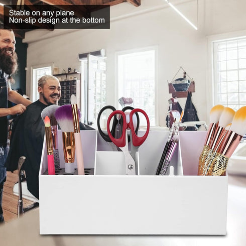 Scissors Organizer - Hairdressing Tool Storage Box with Multifunctional Design for Hair Clips, Combs, Daily Hair Care
