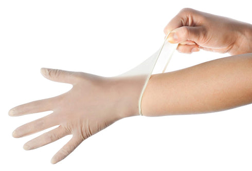 Disposable Plastic Vinyl Clear Gloves (Medium, 200 Count)