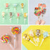 Augshy Cake Pop Bags, 300 Pcs 4x6" Treat Cello Bags with 300 Twist Ties for Lollipop Candy Wrapping