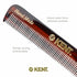 Kent Slim Jim Handmade Fine Tooth Pocket Comb for Men, Hair Comb for Grooming and Styling