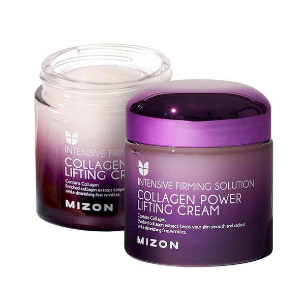 MIZON Collagen Power Lifting Cream Face Moisturizer, 2.53 fl. oz. with Marine Collagen & Hyaluronic Acid