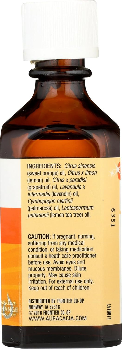 Aura Cacia Main Squeeze Essential Oil Blend - 2 Fluid Ounce for Home Care