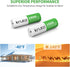 Kruta Rechargeable AA Batteries 12-Pack, 1600mAh 1.2V NiMH High Capacity for Outdoor Solar Lights
