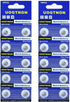 20-Pack 379 SR521SW V379 1.5V Button Cell Watch Battery