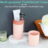 Mulbozy Travel Toothbrush Holder, Large Travel Toothbrush Cup Case, Portable Travel Toothbrush Toothpaste Makeup
