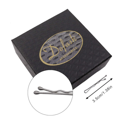 Silver Bobby Pins Hair Clips, 3.5Cm/1.38" Hair Accessories for Women, 100PCS