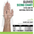 Disposable Poly Gloves for Food Handling, Long Cuff, One Size Fits Most, Small, Medium, Large, X-Large