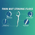 Dental Floss Picks, Sustainable Tooth Flossers Picks Eco Friendly Reusable Floss Picks 50PCS Thin Thread Flossers for Adults Kids, Box of 6