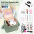 Nail Polish Organizer Case, Travel Nail Tech Carrying Box Holds 45 Bottles & Nail Lamp, Storage for Manicure Tools