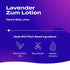 Zum Indigo Wild Hand & Body Lotion - Natural Moisturizer for Dry Hands, Lavender Scent - 6 fl oz
