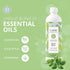 Sweet Basil Natural Dish Soap Liquid with Essential Oils, Plant-Based Cleaning Supplies, 16 oz