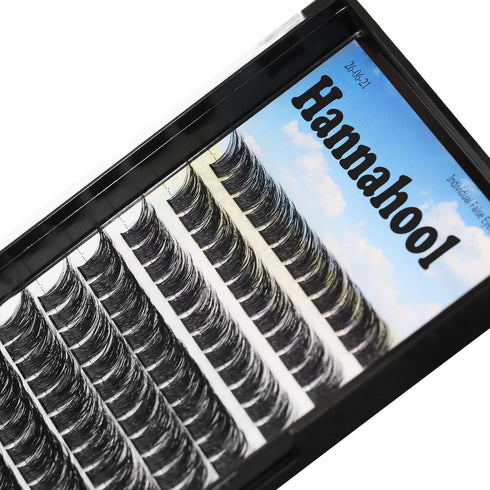 120pcs D Curl Individual Wide Stem Cluster DIY Eyelashes Extensions - Mixed Lengths for Dramatic Volume