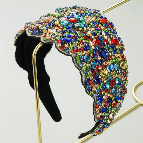 Rhinestone Crystal Headbands for Women, Colorful Hair Hoop Accessories and Jewelry