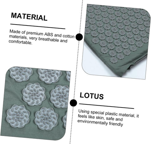 Set, Acupoint Massage Mat and Pillow Washable Yoga Relief Mat with Carry Bag, Portable Back and Neck Relaxation Massage