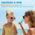 Summer 2Pcs MONVIE Sunscreen Applicator, Refillable and Spill Proof Kids Sunscreen Lotion Applicator with Soft Foam