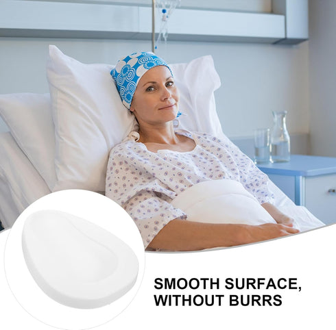 Portable Bed Pan for Elderly Men and Women Ergonomic Comfortable Design with Sturdy Structure Material Protects Bedding