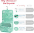 Narwey Hanging Travel Toiletry Bag - Waterproof Cosmetic Organizer for Women and Girls