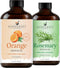 Handcraft Blends Bright Herbal Set: Rosemary and Orange Essential Oils (2 x