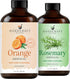 Handcraft Blends Bright Herbal Set: Rosemary and Orange Essential Oils (2 x