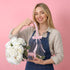Jaloro 12 Packaging Pcs Flower Bouquet Bags Large Clear Gift Bag with Handle and Ribbon Transparent Flower Bags