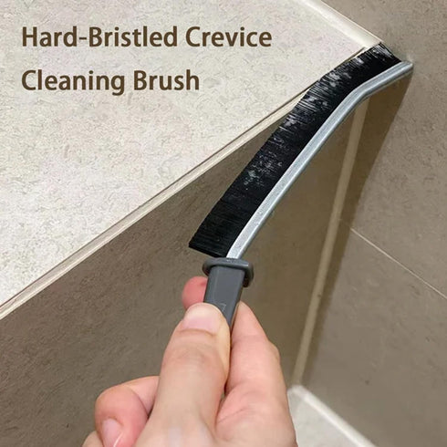 Hard Bristle Crevice Cleaning Brush Set, Small Cleaning Brushes for Shower Tile and Household Use (3 Pcs)