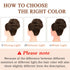 MORICA 1 PCS Curly Hair Bun Scrunchies Extension, Messy Bun Hair Piece for Women (1-8# Medium Chestnut Brown)
