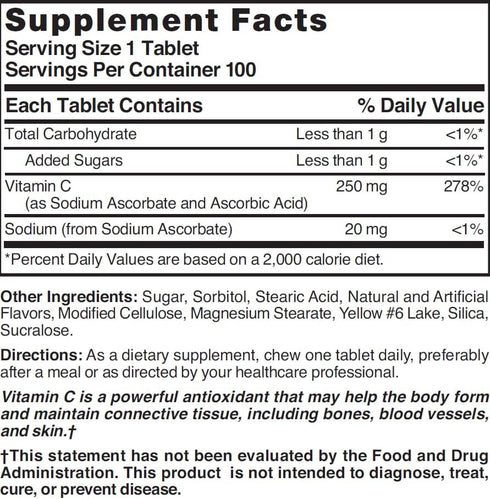 NAT B VIT C CW 250MG | 100 Count