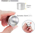 Portable Daily Pill Case, Heavy Duty Aluminium Alloy Round Pill Box, Waterproof Travel Pill Organizer