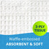 Avalon Papers Professional Towels - White, 13" x 18" (Pack of 500) - Waffle Embossed 3-Ply Tissue