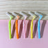 50PCS L-Shaped Interdental Brushes - Short Handle Dental Floss Brush with 5 Different Sizes for Braces