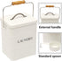 Xbopetda Laundry Powder Bin, Washing Powder Storage Tin with Scoop, Airtight Lid & Handles, Laundry Detergent Powder