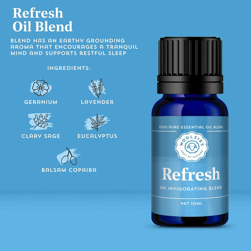 Woolzies 100% Pure & Natural Unwind Essential Oil Blend Set Therapeutic Grade | Incl. Refresh, Sea Breeze, & Sunshine Blends