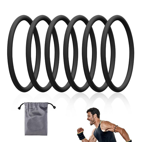 Lyreh 6pcs Patellar Tendon Support Straps, Silicone Patella Band Stabilizer with Storage Bag