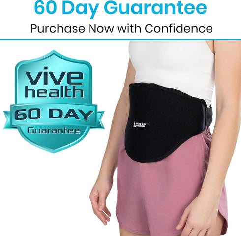 Arctic FIex Ice Pack for Back, Reusable Hot & Cold Gel Wrap for Injury Pain Relief, Flexible Pad w/Compression for