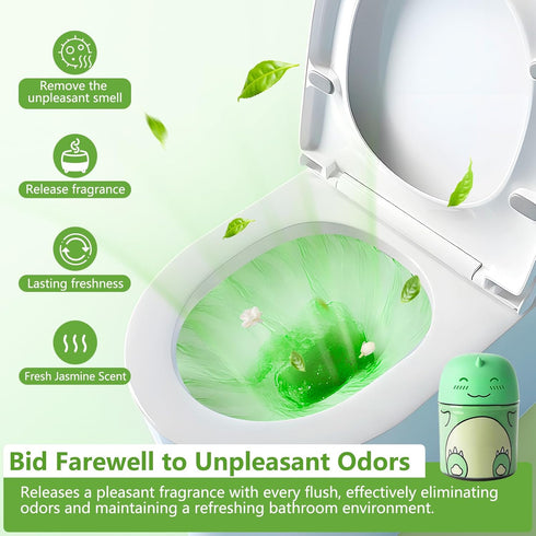 Toilet Bowl Cleaners Bottle Bathroom Toliet Bowl Cleaner with Fresh Jasmine Scent Cute Dinosaur Shaped Toilet Tank