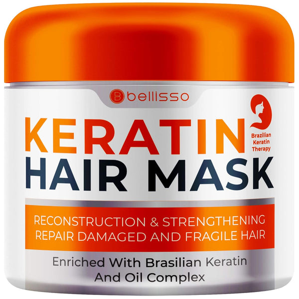 Keratin Hair Mask | Sulfate Free Hydrating Deep Conditioner for Dry, Damaged Hair | Moisturizer Care for Frizzy Hair