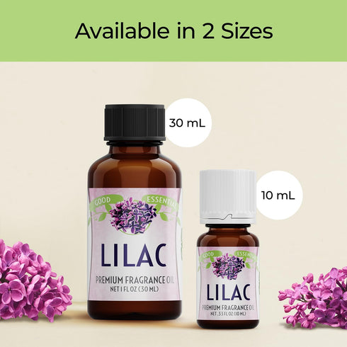 Good Essential - Lilac Fragrance Oil 30 ml for Diffuser, Soap, Candles, Room Spray - 1 fl oz