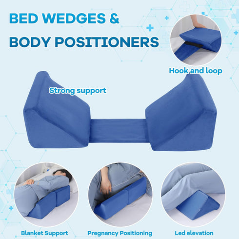 ROYALAY Bedridden Patient Turning Device for Elderly with Fixing Strap, Bedsore Pressure Relief Pillow, Bed Ridden