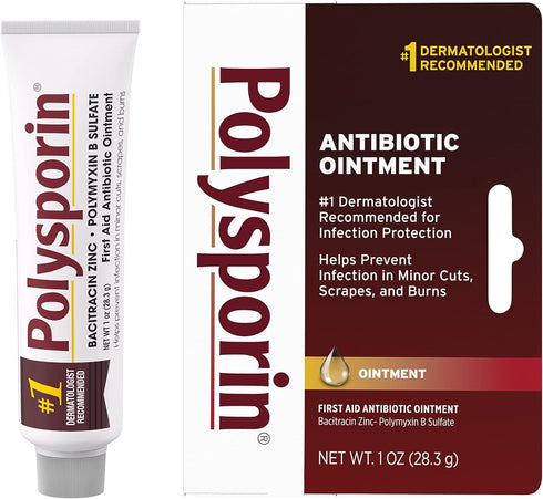 Polysporin First Aid Topical Antibiotic Ointment - 1 oz for Infection Protection & Wound Care