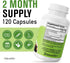 NaturalSlim Magnesium Oxide, 120 Vegetable Capsules for Constipation Relief & Colon Cleanser
