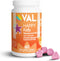 VAL Chewable Magnesium for Kids, Relaxation & Calm Formula, Glycinate, Citrate, Taurate, Vitamin B6, D, C, 60 Tablets